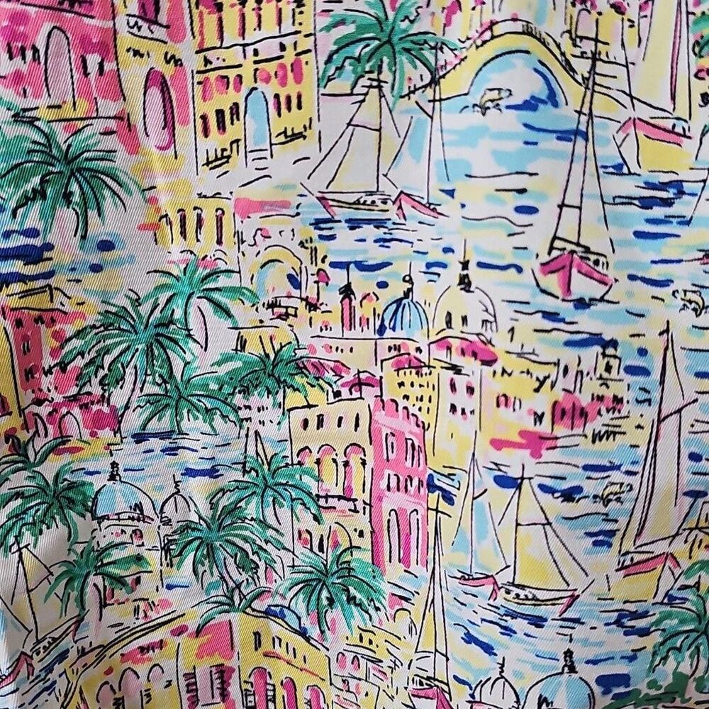 Talbots Girlfriend Chino Short 12P Scenic Coastal Print - Picture 2 of 7